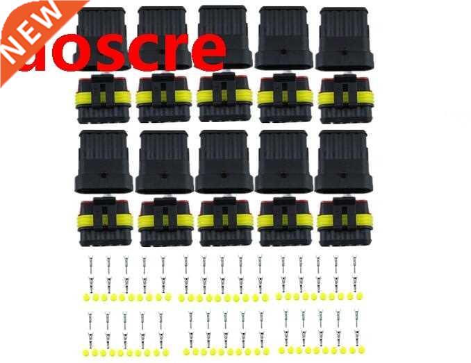 10 sets Kit 5P 5Pins Way AMP 1.5 Super seal Waterproof Elec