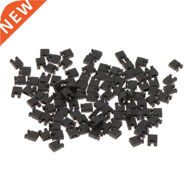 100 Pcs 2.54mm Standard Jumper Blocks Caps For Hard Drive CD