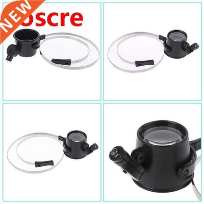 15X Monocular Glass Magnifier Watch Jewelry Repair Tools LED