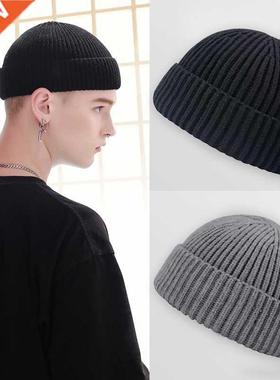 Knitted Hats for Women Black Beanie Hat Winter Men's