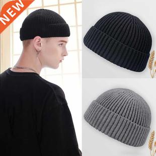 Knitted Hats for Women Black Beanie Hat Winter Men's