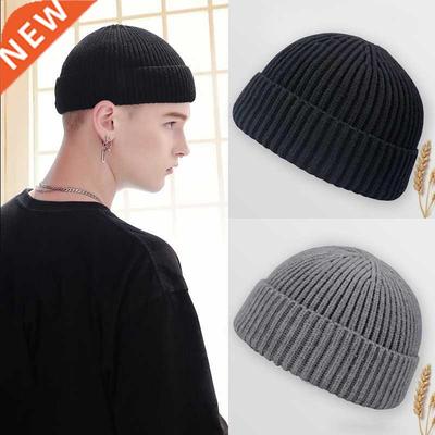 Knitted Hats for Women Black Beanie Hat Winter Men's