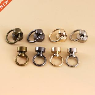 Ring Screwbac Ball Nail Rivets Studs With Post Metal 10pcs