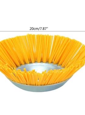 8 Inch Steel Nylon Wire Grass Trimmer Head Wheel Lawn Mower