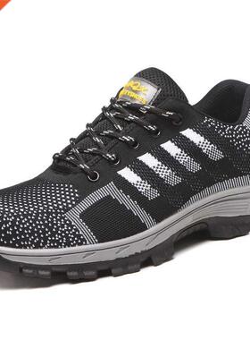 Men Safety Work BootsShoes Construction Outdoor Steel Sho