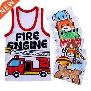 Summer Kids 100%Cotton T Shirts Boys Girls Baby Cartoon Prin