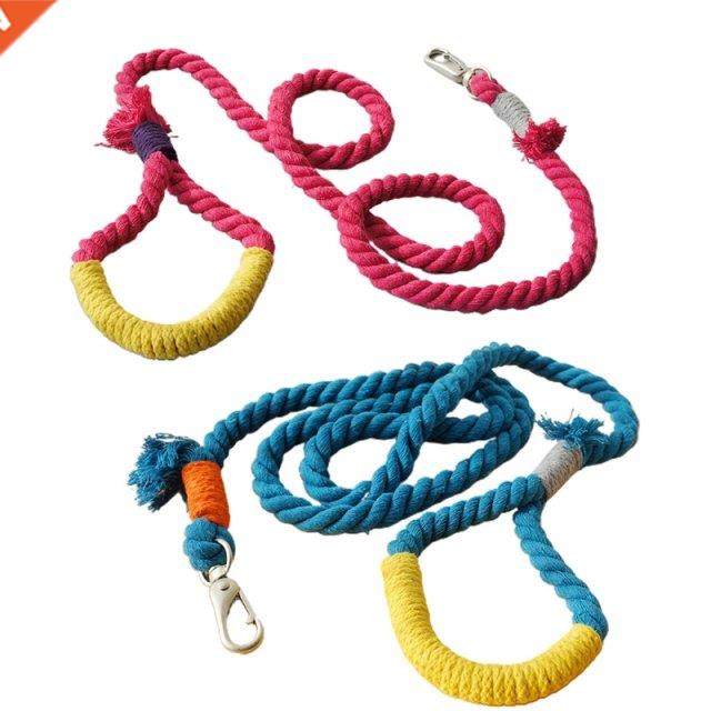 150cm Durable Strong Round Cotton Braided Lead Rope Belt for