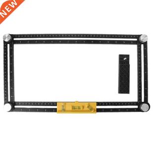 4 Folding Tile Hole Finder Aluminum Alloy Angle Ruler Finder