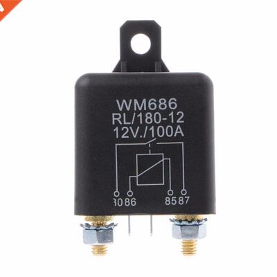 DC 12V 100Amp Start Relay 4Pin Heavy Duty ON/OFF Switch Spli