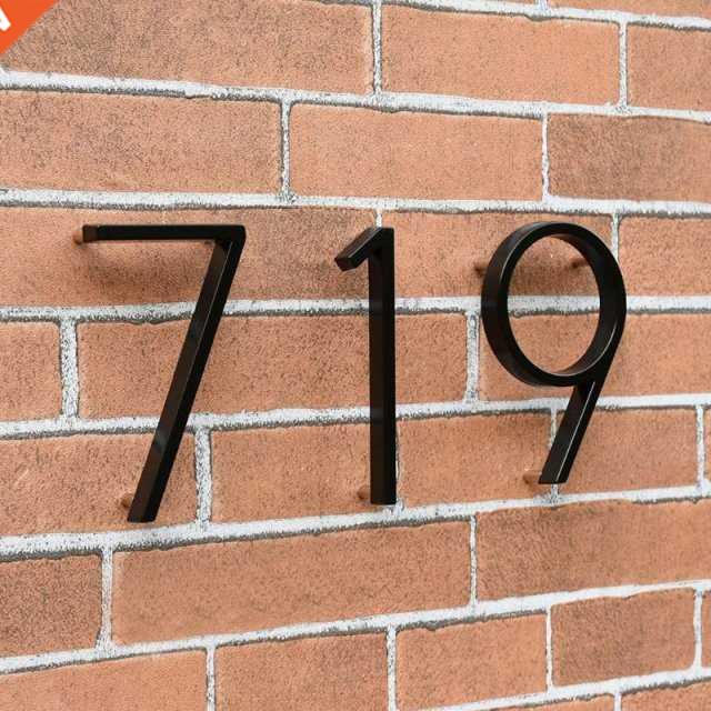 12.7cm Floating House Number Letters Big Modern Door Alphabe