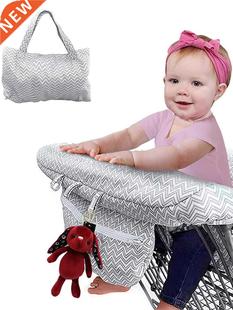 Grey Waves 2-in-1 Shopping Cart Cover and Highchair Cover fo