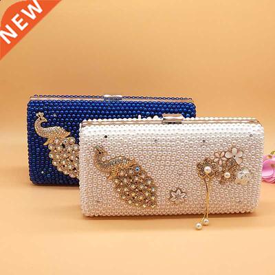 BaoYaFang Women wedding bag bride Party purse Day Clutches