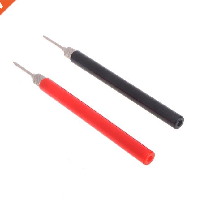 2 Pcs 128mm Spring Test Probe Tips Insulated Test Hook Wire