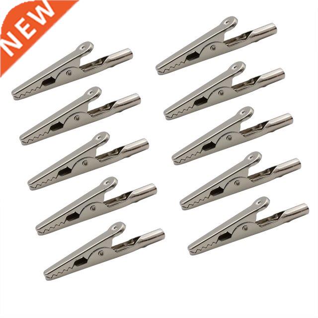 10Pcs Metal Alligator Clips 10A Length 51mm Crocodile Clamps