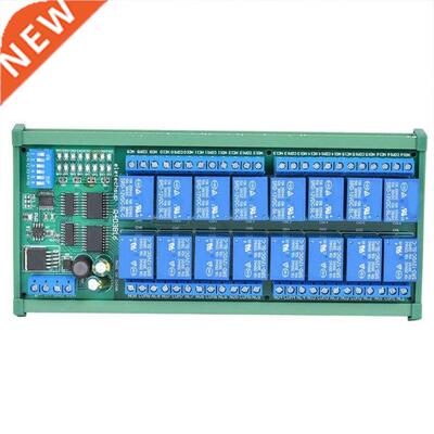 DC 12V DIN35 16 Ch RS485 Relay Module Modbus RTU UART Contro
