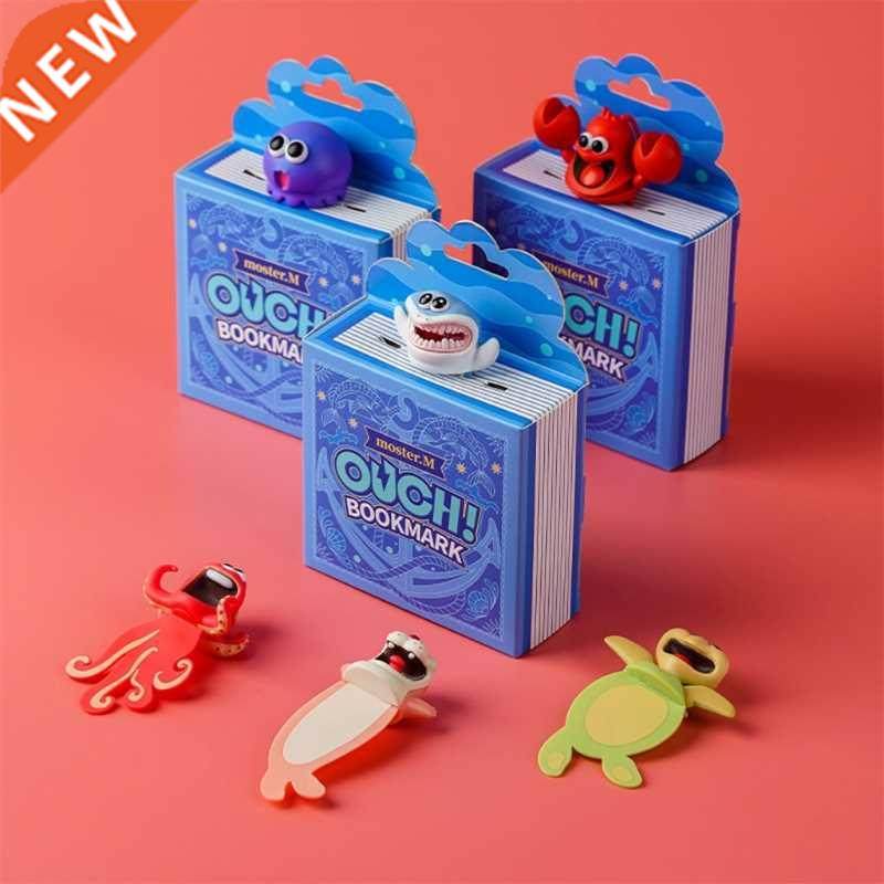 cartoon 3d pvc bookmark decorative page mark lobster-shaped