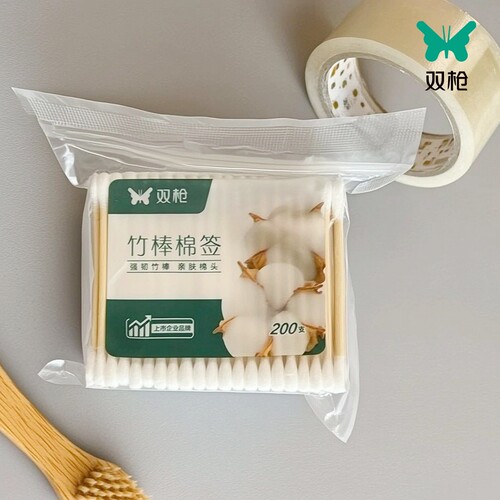 双枪棉签卫生清洁棉棒竹棒纸棒
