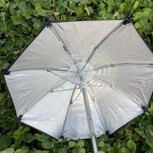 手机导航支架配套雨伞无把柄电动摩托单车外卖骑手遮阳迷你小雨伞