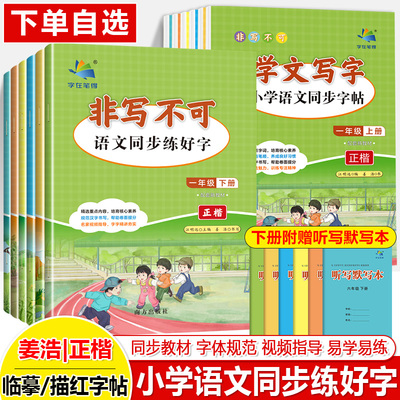 文写字非写不可字帖小学生专用