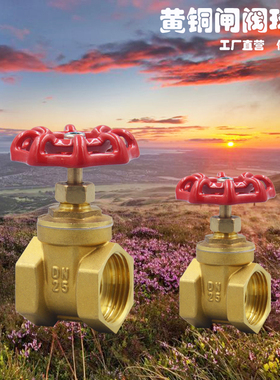 全铜加厚内丝闸阀 DN15 20 32 25 40 50 63 重型闭水阀门 手轮式