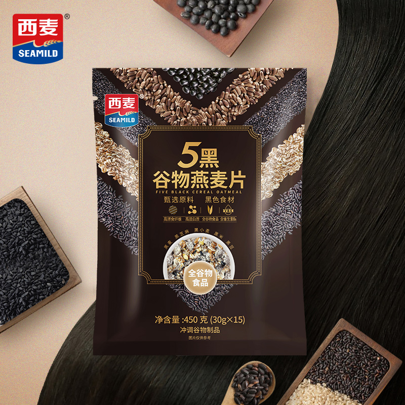 谷物多谷物燕麦片西麦