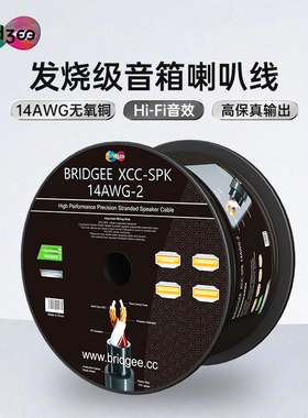 桥界(bridgee)发烧级音频线音箱连接线 喇叭专用线增强屏蔽抗干扰