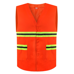 佰伊反光马甲环卫马甲园林绿化环卫保洁工作服施工安全服反光背心