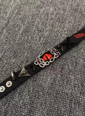 manjusaka超酷！手工小众情侣亚比手环与 choker暗黑朋克恶魔之眼