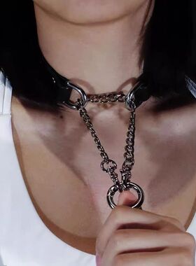 manjusaka 男女通用朋克项圈 缺氧 choker 锁骨链子宠物项链个性