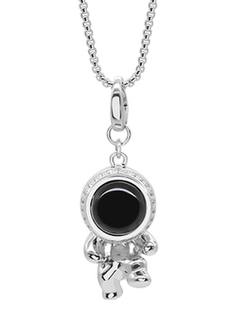 埃斯意黑玛瑙宇航员项链