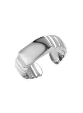 埃斯意一字镜面开口戒指