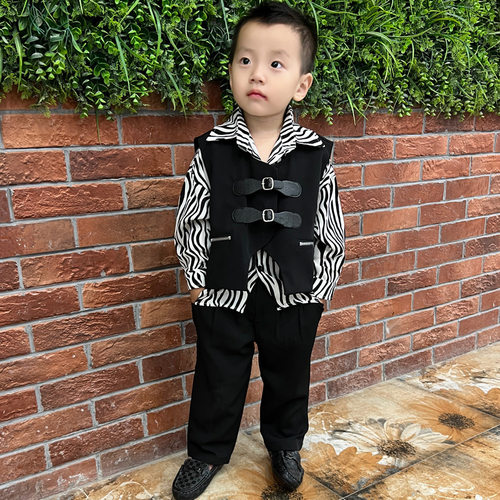 男童马夹套装潮款韩版20