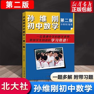 数学 七八九年级教辅 基本解题思路北京大学出版 孙维刚 数学教材中学教辅思维训练789 孙维刚初中数学 初中通用数学 第二版