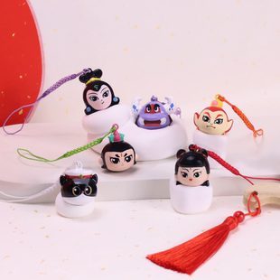 上美影哪吒闹海葫芦娃黑猫警长水音铃铛挂件手机背包吊饰动漫国潮