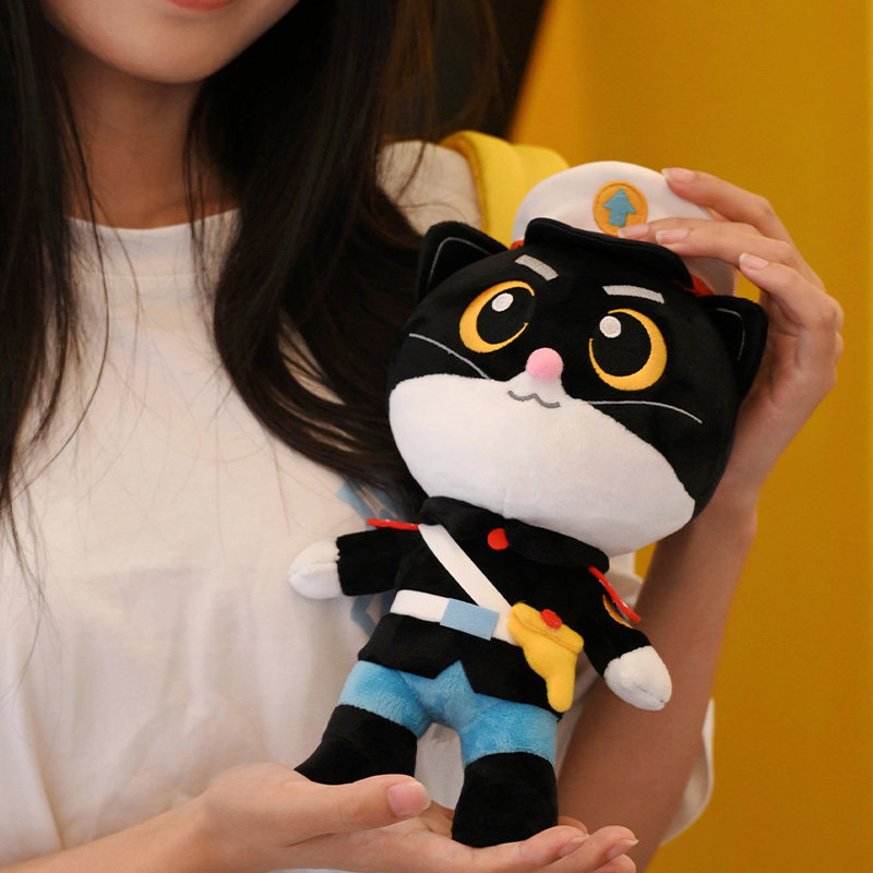 上美影黑猫警长毛绒公仔挂件玩偶玩具装饰可爱治愈书包礼物周边