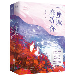 一座城，在等你 全2册 人气作者玖月晞现实向甜蜜力作 执此一念，一念十年。原来我只想和你在一起 言情小说 磨铁 安徽新华书店