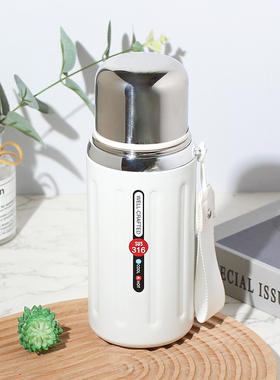 保温杯大容量女生高颜值便携水杯2024新款男士学生不锈钢泡茶杯子