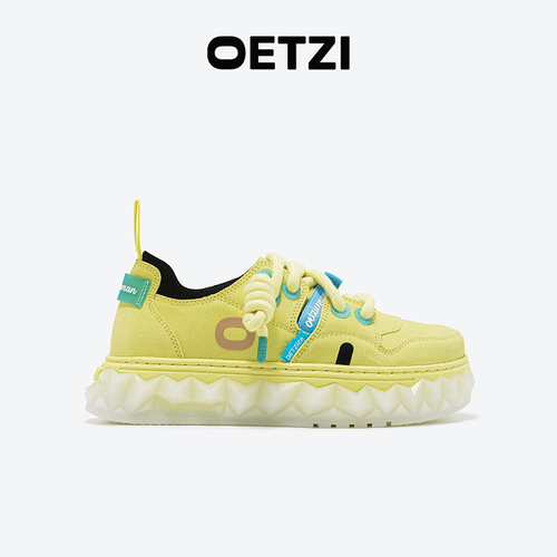 OETZI冰人奥兹厚底情侣休闲鞋