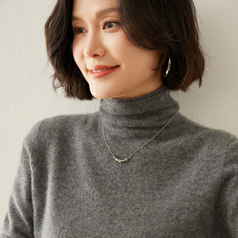 一线成衣高领羊绒衫针织打底毛衣