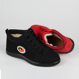 供应太极鞋加厚太极棉鞋练功鞋冬季帆布保暖棉鞋红棉厂家直销