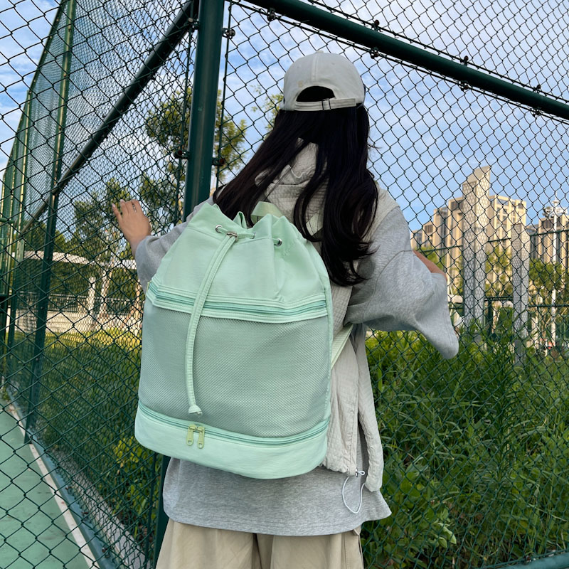 瑜伽抽绳沙滩双肩包游泳旅行干湿背包分离防水收纳运动健身包