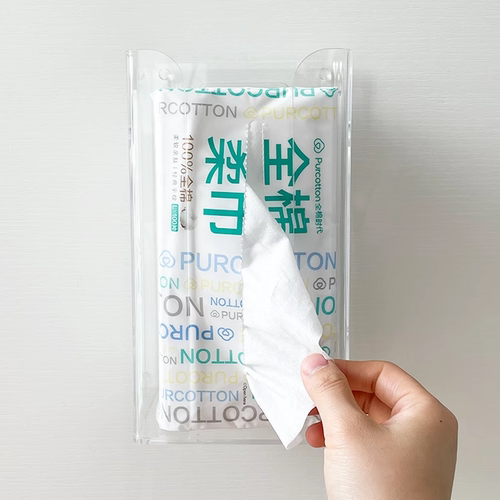 适用全棉时代棉柔巾盒壁挂免打孔