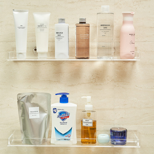 免打孔亚克力浴室置物架洗漱台
