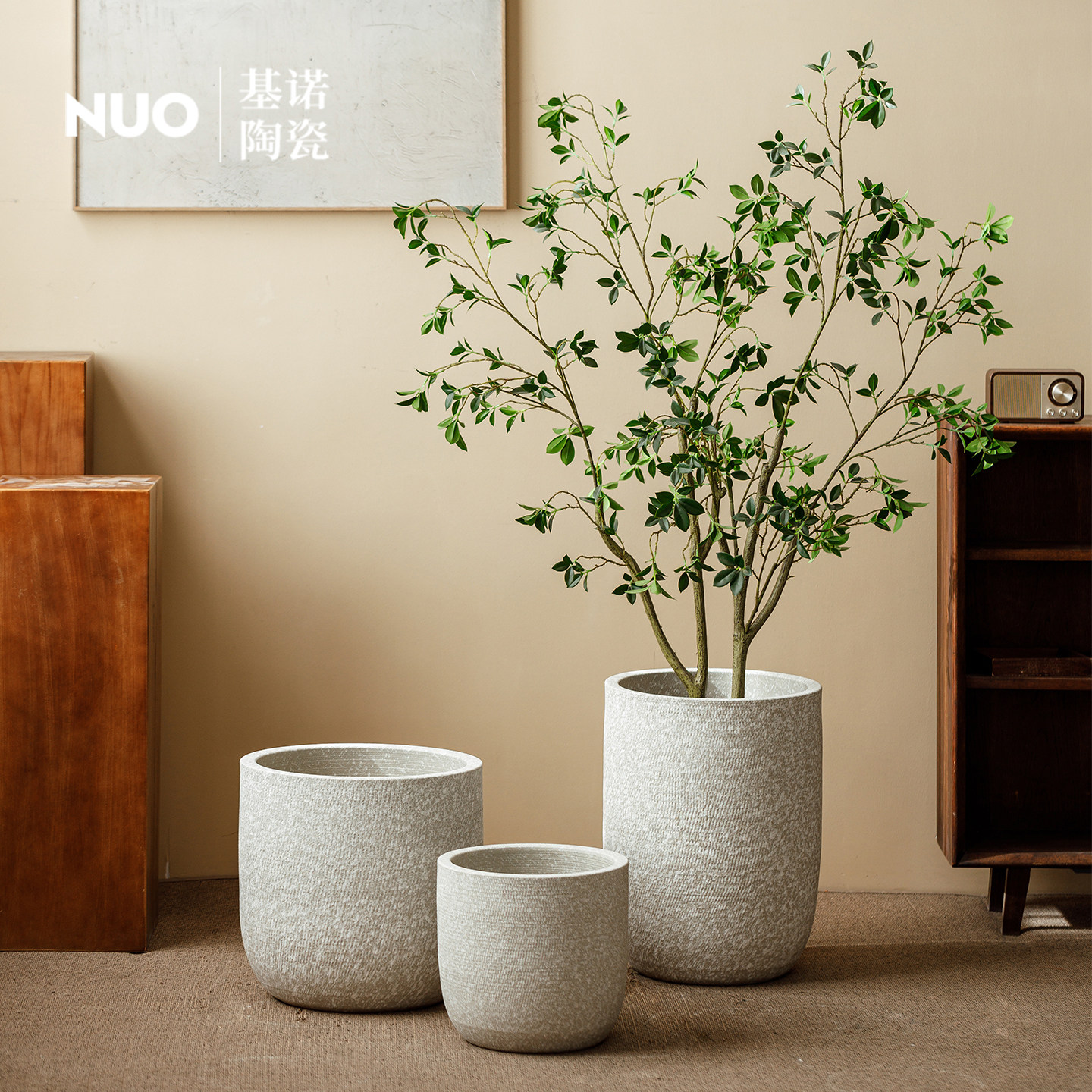 景德镇北欧风陶瓷花盆大号种树花坛户外庭院龟背竹龙血树专用盆栽,家居饰品,花盆,淘宝优惠券,粉丝福利购,淘宝优惠卷