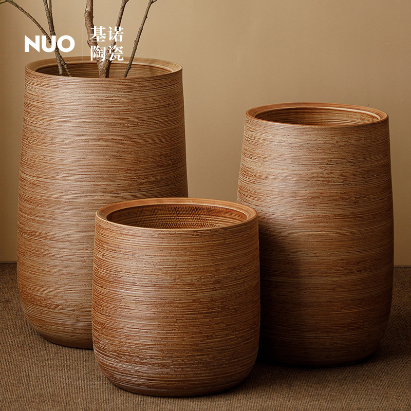 别墅庭院种树大口径龟背竹绿植缸