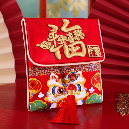 马年红包2026新款刺绣布艺利是封