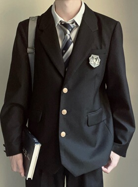 【野池高西服】以神之名｜DK制服外套日系休闲百搭三粒扣男学院风