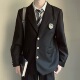 野池高西服 以神之名｜DK制服外套日系休闲百搭三粒扣男学院风