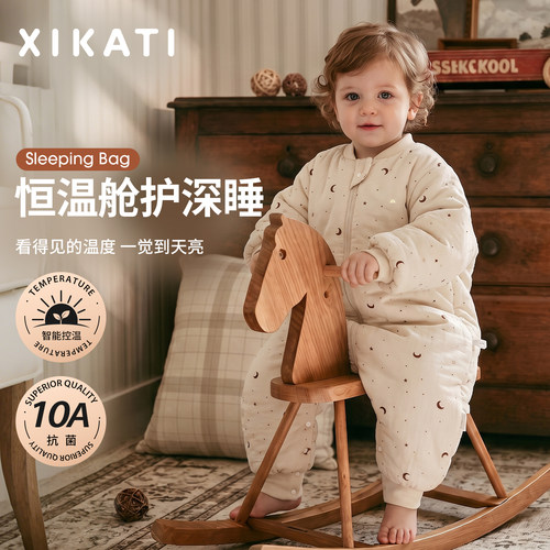 宝宝智能恒温秋冬保暖护肚睡袋