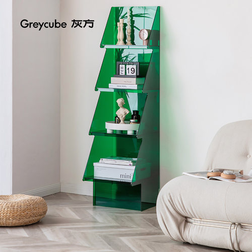 原创圣诞雪松亚克力边柜多层